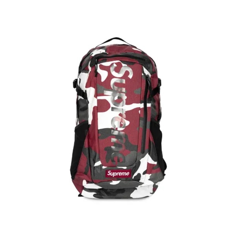 Supreme Backpack Red & Black Camo Laptop Sleeve Modern Design